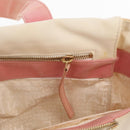 CHANEL Tragetasche Canvas Weiß Gold CC Auth BA9739-22