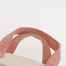CHANEL Tragetasche Canvas Weiß Gold CC Auth BA9739-8