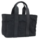 HERMES Acape Luco PM Hand Bag Nylon Black Auth BA9743-1