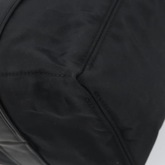 HERMES Acape Luco PM Hand Bag Nylon Black Auth BA9743