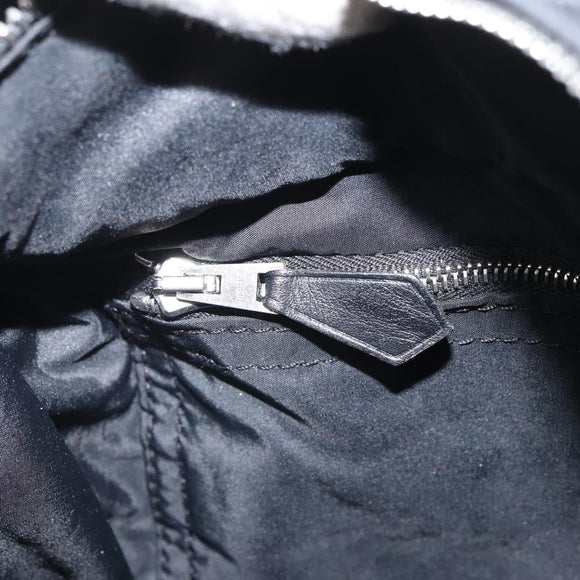 HERMES Acape Luco PM Handtasche Nylon Schwarz Auth BA9743