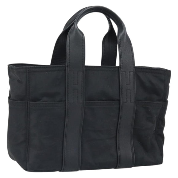 HERMES Acape Luco PM Handtasche Nylon Schwarz Auth BA9743