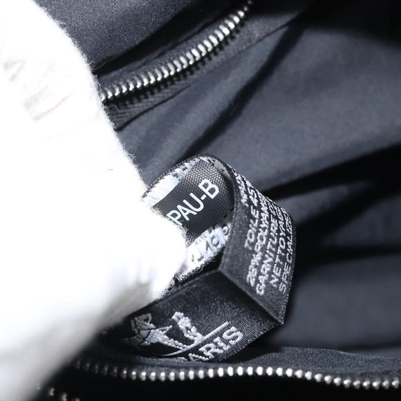 HERMES Acape Luco PM Hand Bag Nylon Black Auth BA9743