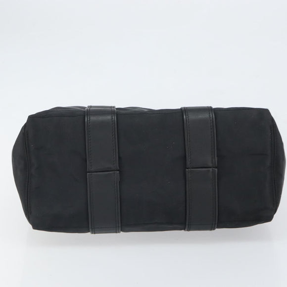 HERMES Acape Luco PM Hand Bag Nylon Black Auth BA9743