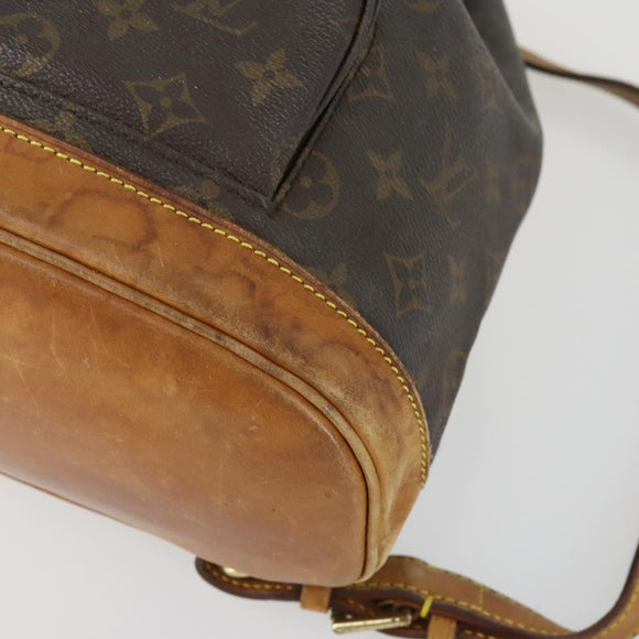 LOUIS VUITTON Monogram Montsouris MM Rucksack M51136 LV Auth BA9748A