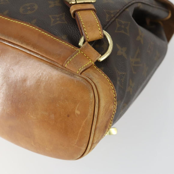 LOUIS VUITTON Monogram Montsouris MM Rucksack M51136 LV Auth BA9748A