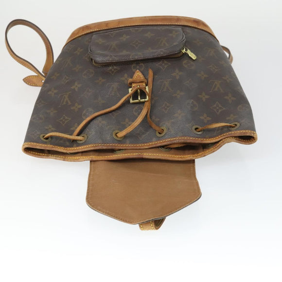 LOUIS VUITTON Monogram Montsouris MM Rucksack M51136 LV Auth BA9748A