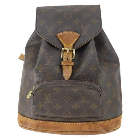 LOUIS VUITTON Monogram Montsouris MM Rucksack M51136 LV Auth BA9748A
