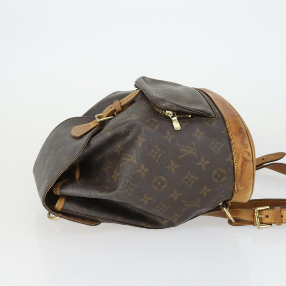 LOUIS VUITTON Monogram Montsouris MM Rucksack M51136 LV Auth BA9748A