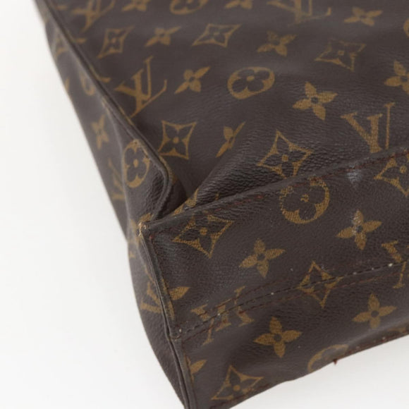 LOUIS VUITTON Monogram Sac Plat Hand Bag M51140 LV Auth BA9754