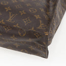 LOUIS VUITTON Monogram Sac Plat Hand Bag M51140 LV Auth BA9754-12