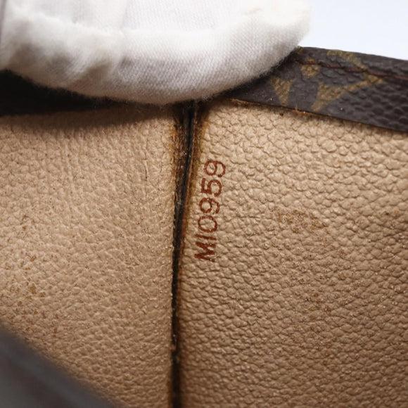 LOUIS VUITTON Monogram Sac Plat Hand Bag M51140 LV Auth BA9754