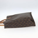 LOUIS VUITTON Monogram Sac Plat Hand Bag M51140 LV Auth BA9754-4