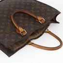 LOUIS VUITTON Monogram Sac Plat Hand Bag M51140 LV Auth BA9754-6