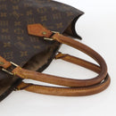 LOUIS VUITTON Monogram Sac Plat Hand Bag M51140 LV Auth BA9754-7