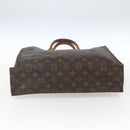 LOUIS VUITTON Monogram Sac Plat Hand Bag M51140 LV Auth BA9754-9