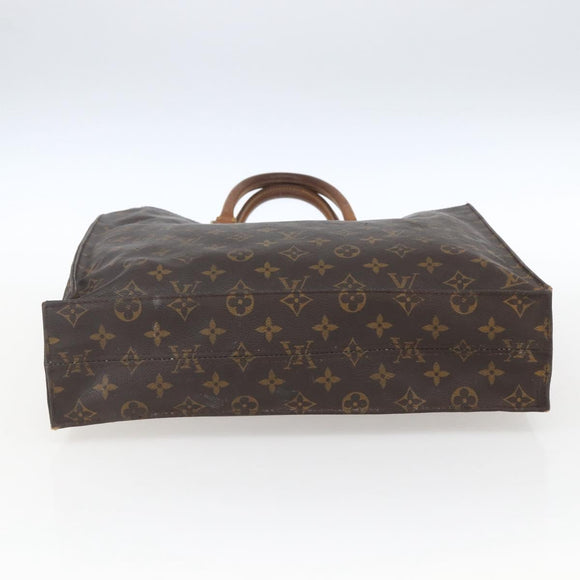 LOUIS VUITTON Monogram Sac Plat Hand Bag M51140 LV Auth BA9754