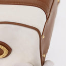 GUCCI Micro GG Supreme Hand Bag PVC White Gold 000 39 0158 Auth BA9761-10