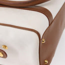 GUCCI Micro GG Supreme Hand Bag PVC White Gold 000 39 0158 Auth BA9761-12