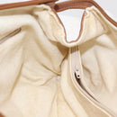 GUCCI Micro GG Supreme Hand Bag PVC White Gold 000 39 0158 Auth BA9761-18