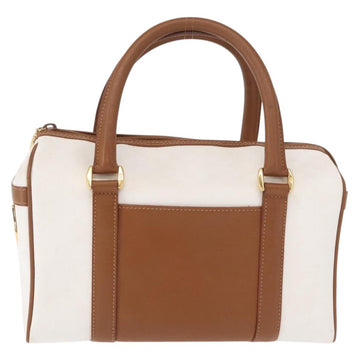 GUCCI Micro GG Supreme Hand Bag PVC White Gold 000 39 0158 Auth BA9761 - 0