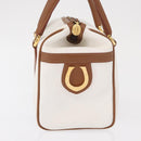 GUCCI Micro GG Supreme Hand Bag PVC White Gold 000 39 0158 Auth BA9761-5