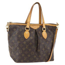 LOUIS VUITTON Monogram Palermo PM Tote Bag M40145 LV Auth BA9770-1