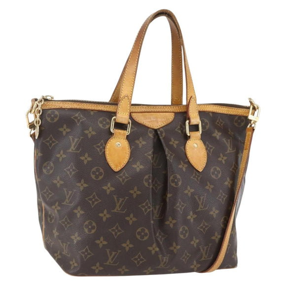 LOUIS VUITTON Monogram Palermo PM Tote Bag M40145 LV Auth BA9770