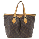 LOUIS VUITTON Monogram Palermo PM Tote Bag M40145 LV Auth BA9770-13