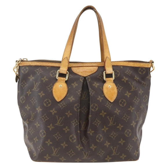 LOUIS VUITTON Monogram Palermo PM Tote Bag M40145 LV Auth BA9770