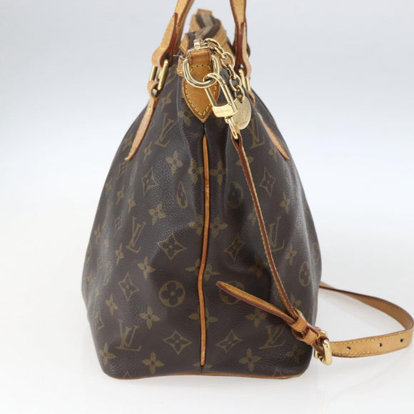 LOUIS VUITTON Monogram Palermo PM Tote Bag M40145 LV Auth BA9770