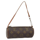 LOUIS VUITTON Monogram Papillon Pouch LV Auth BA9774-1