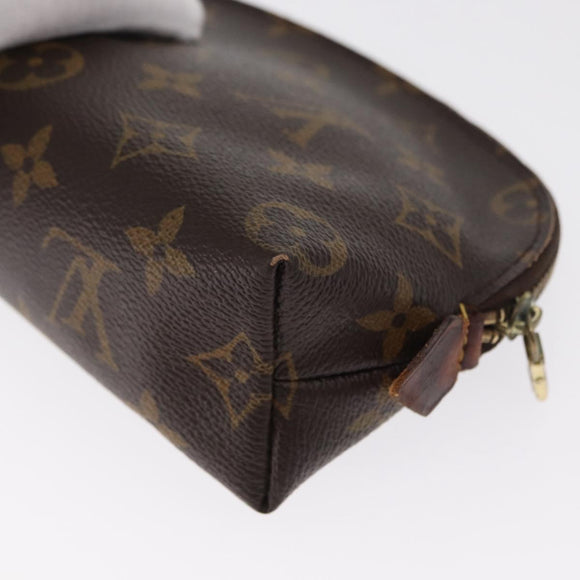 LOUIS VUITTON Monogram Pochette Cosmetic PM Pouch M43998 LV Auth BA9775