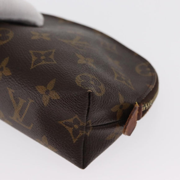 LOUIS VUITTON Monogram Pochette Cosmetic PM Pouch M43998 LV Auth BA9775
