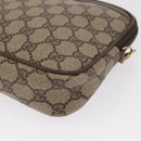 GUCCI GG Supreme Shoulder Bag PVC Beige Gold 119 02 068 Auth BA9786-11