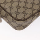 GUCCI GG Supreme Shoulder Bag PVC Beige Gold 119 02 068 Auth BA9786-13