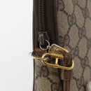 GUCCI GG Supreme Shoulder Bag PVC Beige Gold 119 02 068 Auth BA9786-14