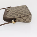 GUCCI GG Supreme Shoulder Bag PVC Beige Gold 119 02 068 Auth BA9786-5