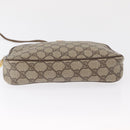GUCCI GG Supreme Shoulder Bag PVC Beige Gold 119 02 068 Auth BA9786-9