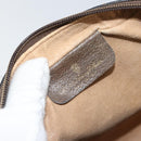 GUCCI GG Supreme Web Sherry Line Clutch Bag PVC Beige Gold 89 01 012 Auth BA9787-9