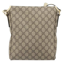 GUCCI GG Supreme Shoulder Bag PVC Beige Gold 223666 Auth BA9788A - 0