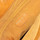 CHANEL Tote Bag Leather Orange Gold CC Auth BA9790-17