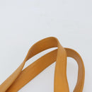 CHANEL Tote Bag Leather Orange Gold CC Auth BA9790-8