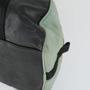 CHANEL Boston Bag Nylon Black Gray CC Auth BA9791-14
