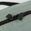 CHANEL Boston Bag Nylon Black Gray CC Auth BA9791-10