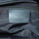 CHANEL Boston Bag Nylon Black Gray CC Auth BA9791-20