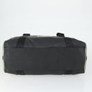 CHANEL Boston Bag Nylon Black Gray CC Auth BA9791-5