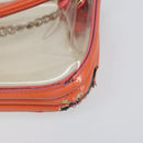 CHANEL Chain Shoulder Bag Vinyl Clear Gold CC Auth BA9792-10