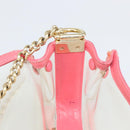CHANEL Chain Shoulder Bag Vinyl Clear Gold CC Auth BA9792-19