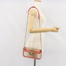 CHANEL Chain Shoulder Bag Vinyl Clear Gold CC Auth BA9792-22